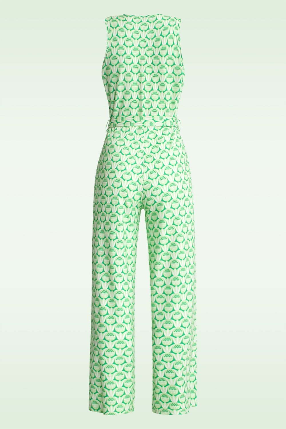 Smashed Lemon - Paige jumpsuit met ananas print in groen 2