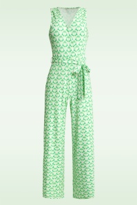 Smashed Lemon - Paige jumpsuit met ananas print in groen