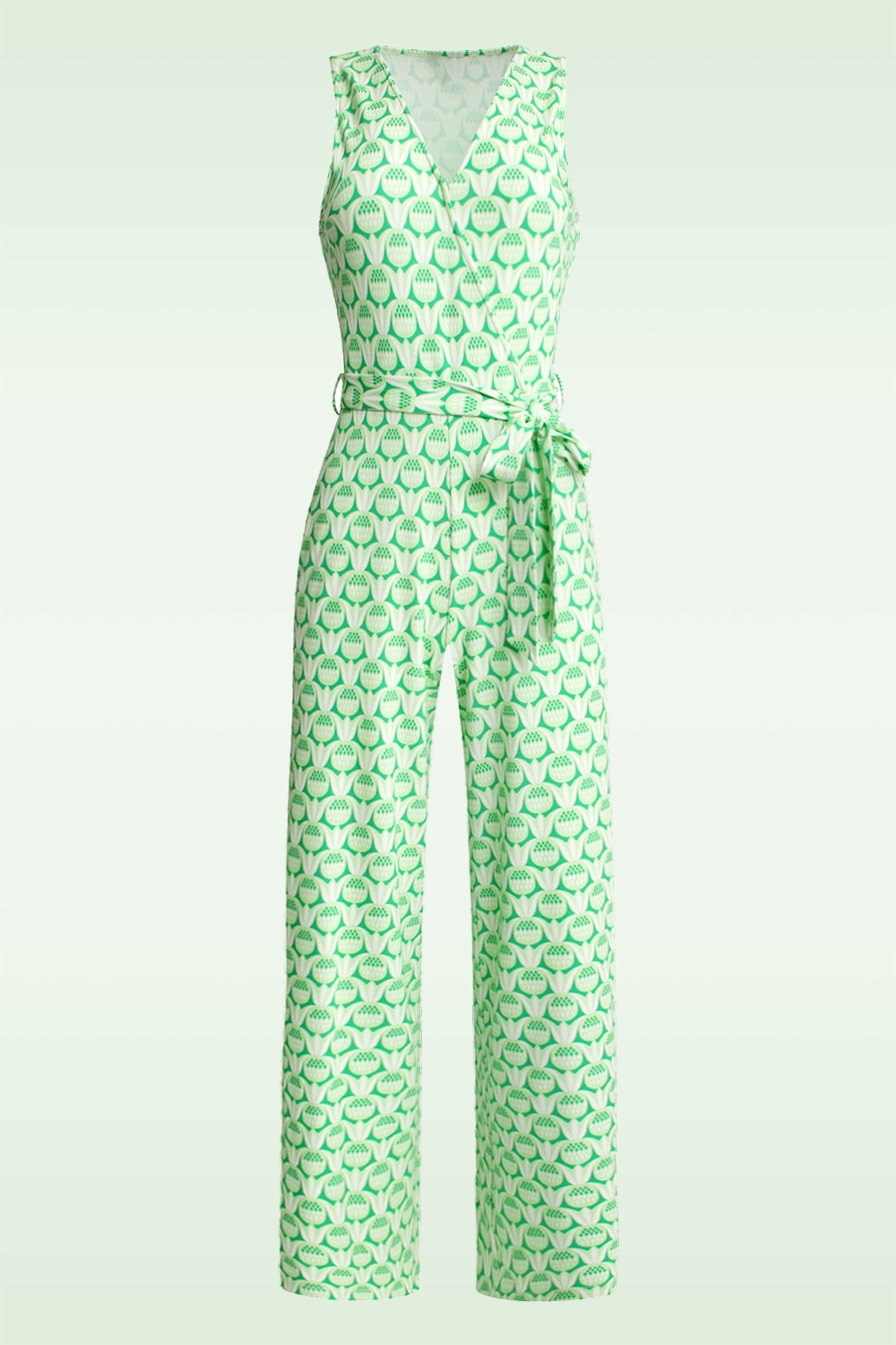 Smashed Lemon - Paige jumpsuit met ananas print in groen
