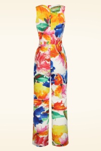 Smashed Lemon - Larissa Floral jumpsuit in multi 4