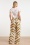 Smashed Lemon - Terri pantalon met wijde pijpen in wit en multi 3