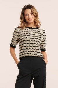 Smashed Lemon - Kendra Stricktop in Creme und Schwarz