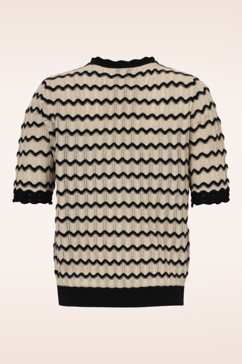 Smashed Lemon - Kendra Stricktop in Creme und Schwarz 4