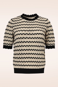 Smashed Lemon - Kendra Stricktop in Creme und Schwarz 2