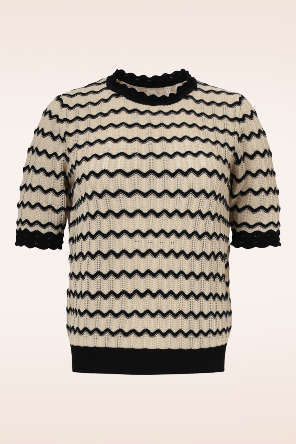 Smashed Lemon - Kendra Stricktop in Creme und Schwarz 2