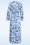 Smashed Lemon - Suzie maxi jurk in wit en blauw 2