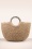 Smashed Lemon - Raffia Shell Boho Carry Bag in Sand 4