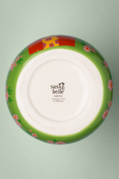 Sass & Belle - Große Floral Frida Vase in Grün 5