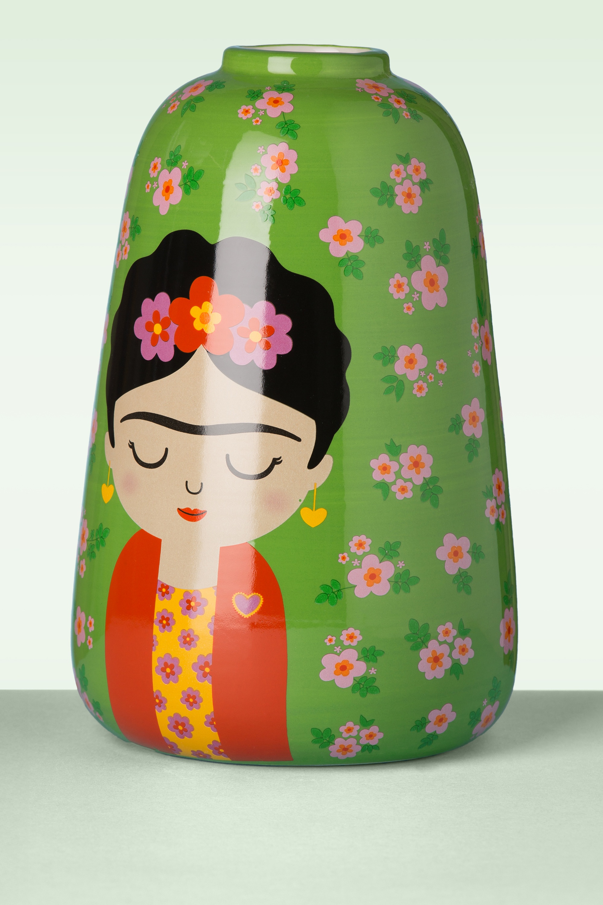Sass & Belle - Große Floral Frida Vase in Grün 3