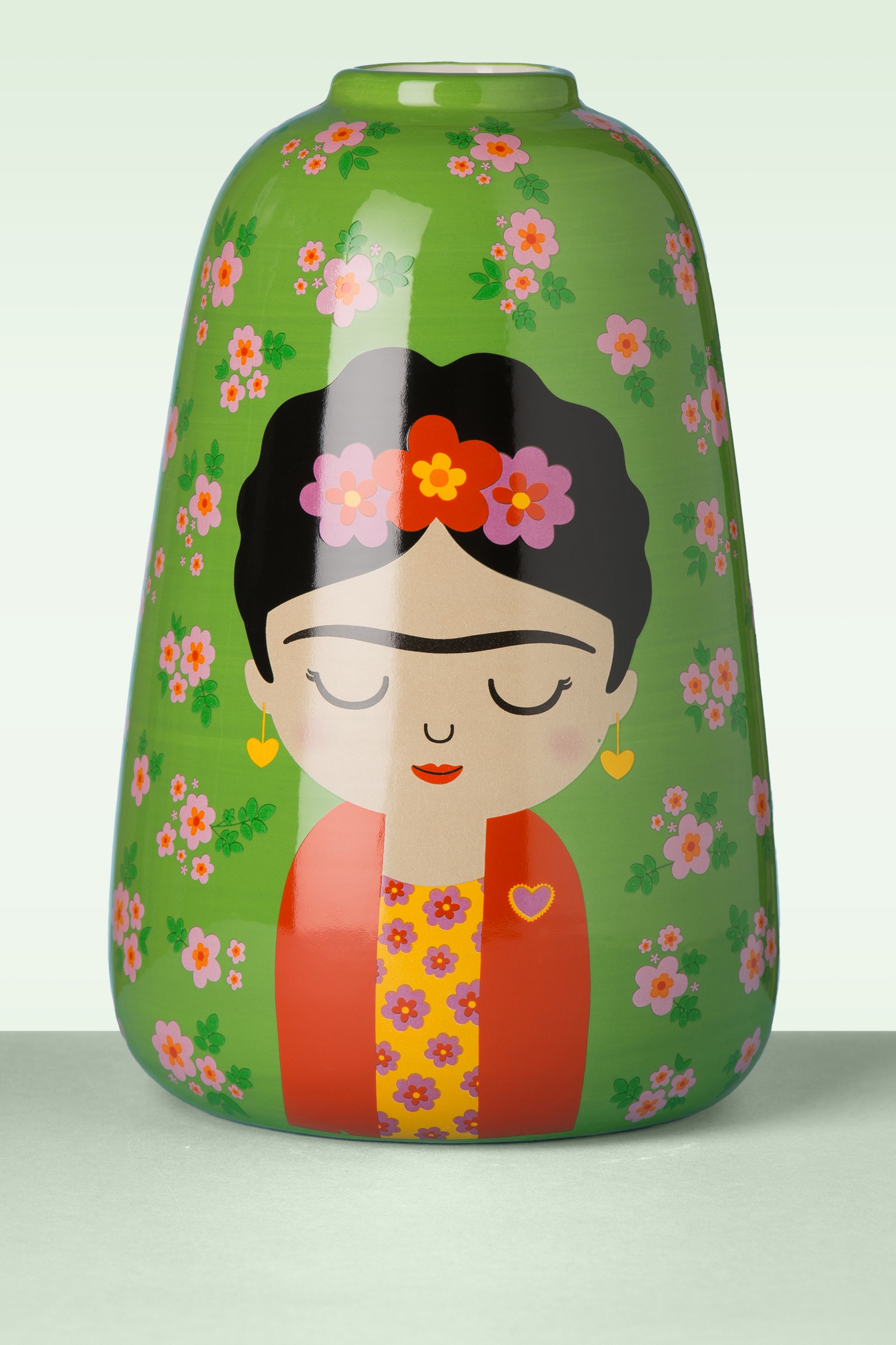 Sass & Belle - Große Floral Frida Vase in Grün
