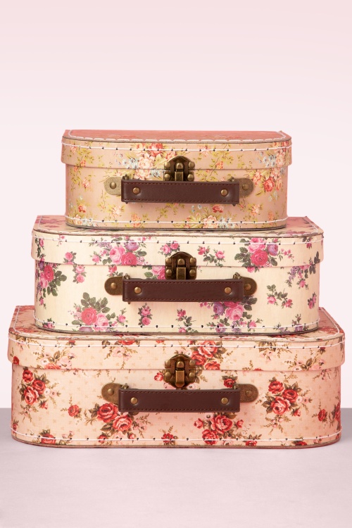 Sass & Belle - Vintage Rose Koffer-Set 3