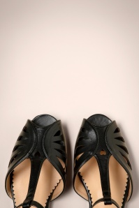 Banned Retro - Secret Love Flats in Schwarz 2