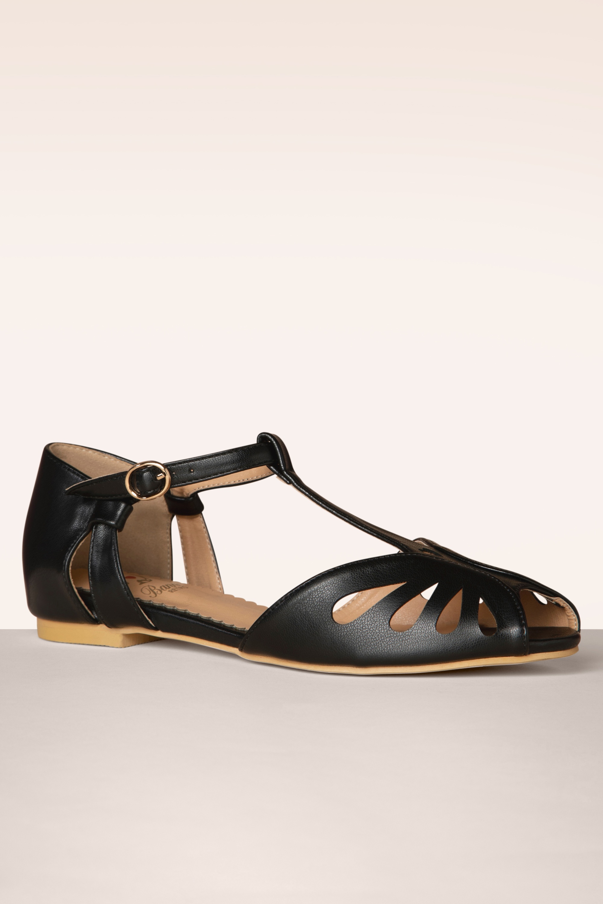 Banned Retro - Secret Love Flats in Schwarz 3