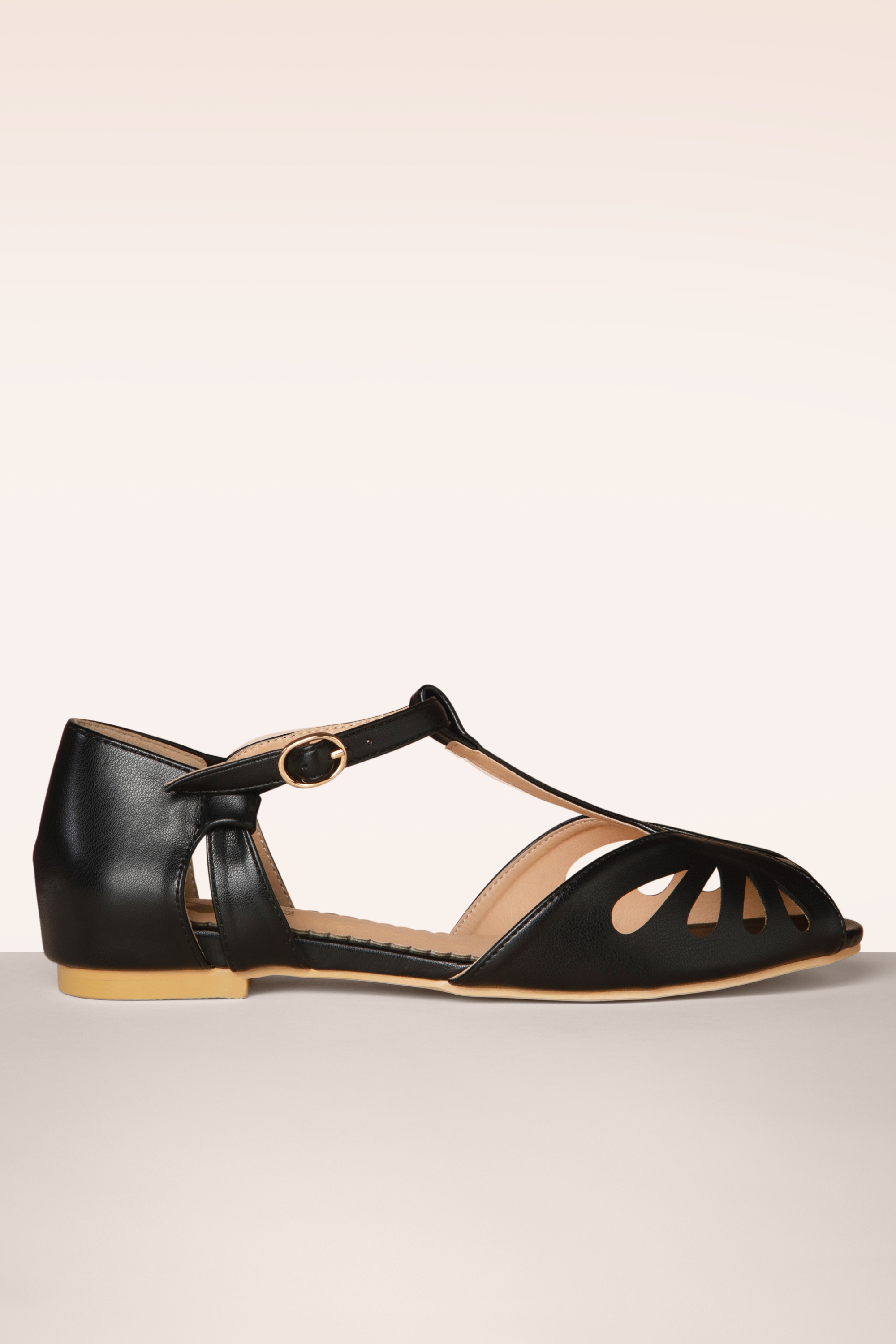 Banned Retro - Secret Love Flats in Schwarz