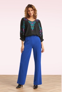 Smashed Lemon - Norah Pants in Cobalt Blue 2