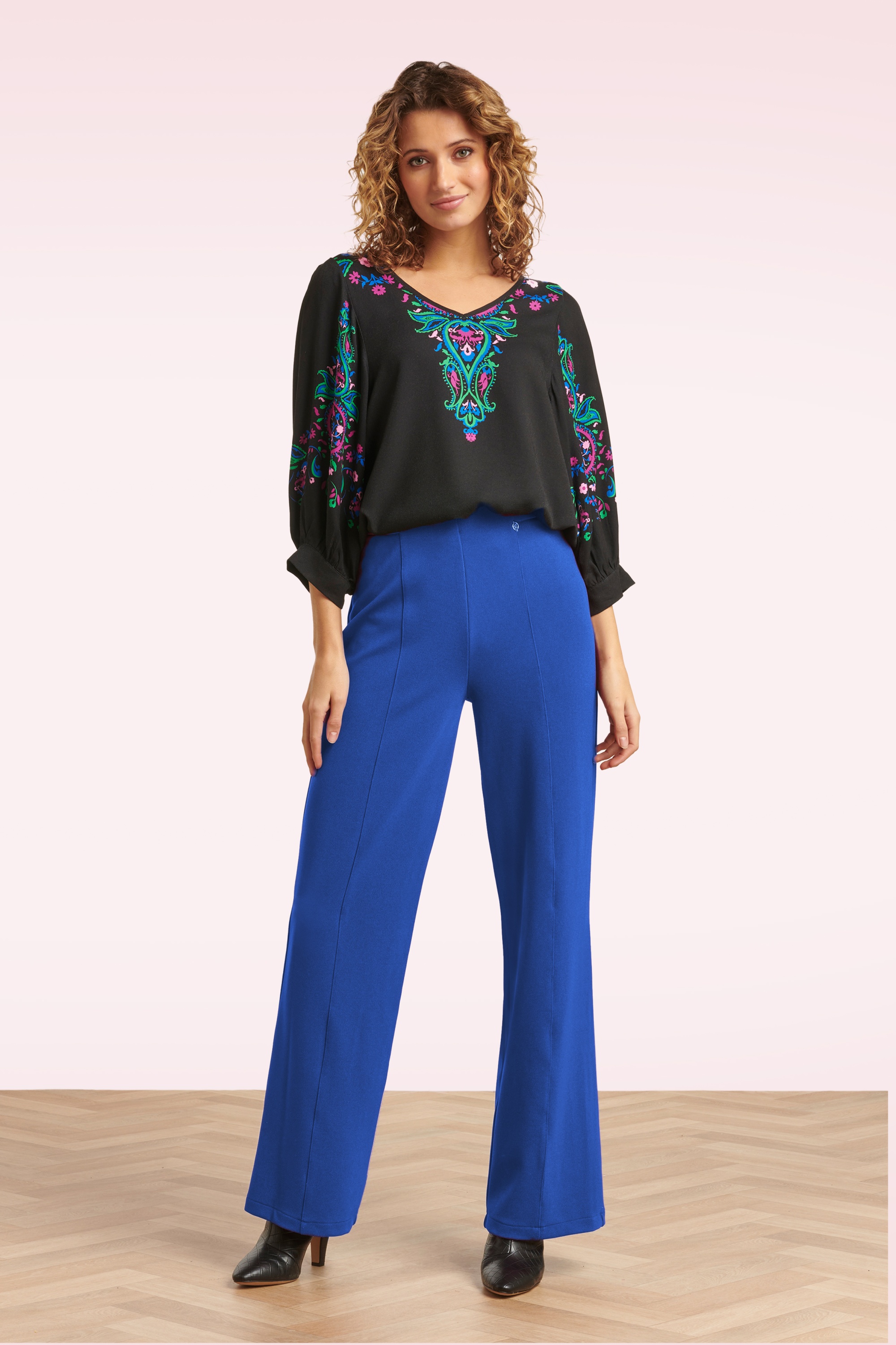 Smashed Lemon - Norah Pants in Cobalt Blue 2
