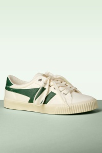 Gola - Mark Cox Tennis Sneakers in Off White and Dark Green 3