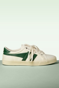 Gola - Mark Cox Tennis Sneakers in Off White and Dark Green