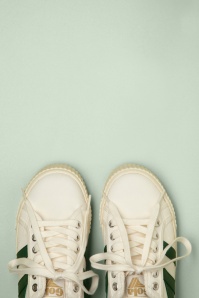 Gola - Mark Cox Tennis Sneakers in Off White and Dark Green 2