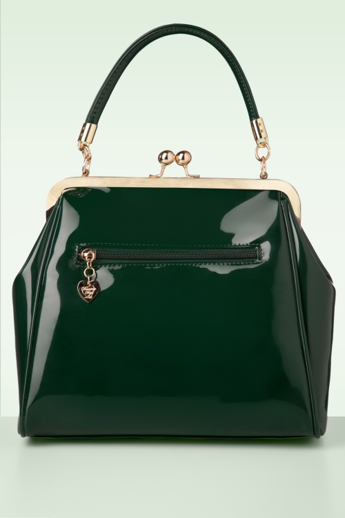 Banned Retro - American Vintage Patent Handtasche in Grün 6