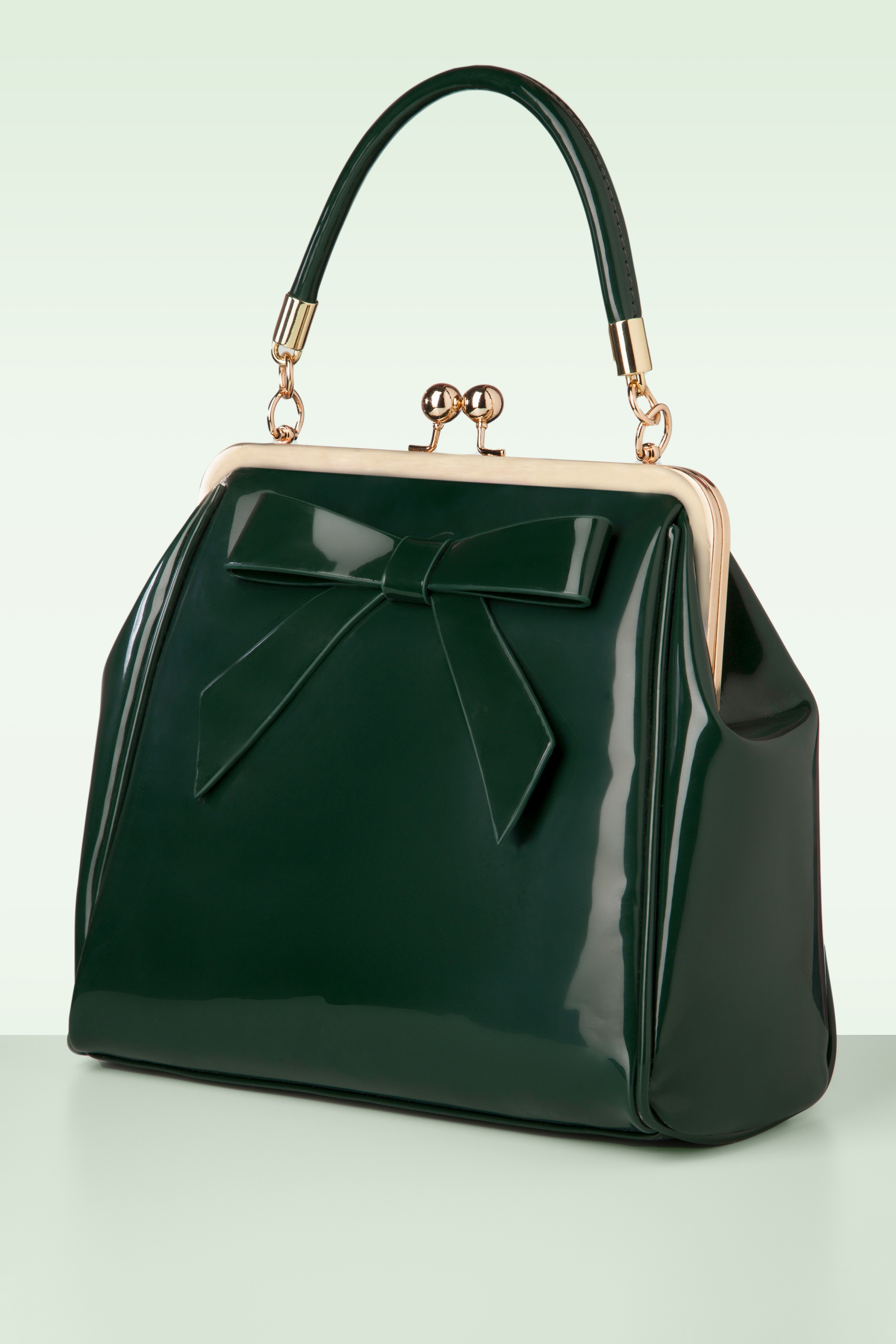 Banned Retro - American Vintage Patent Handtasche in Grün 3