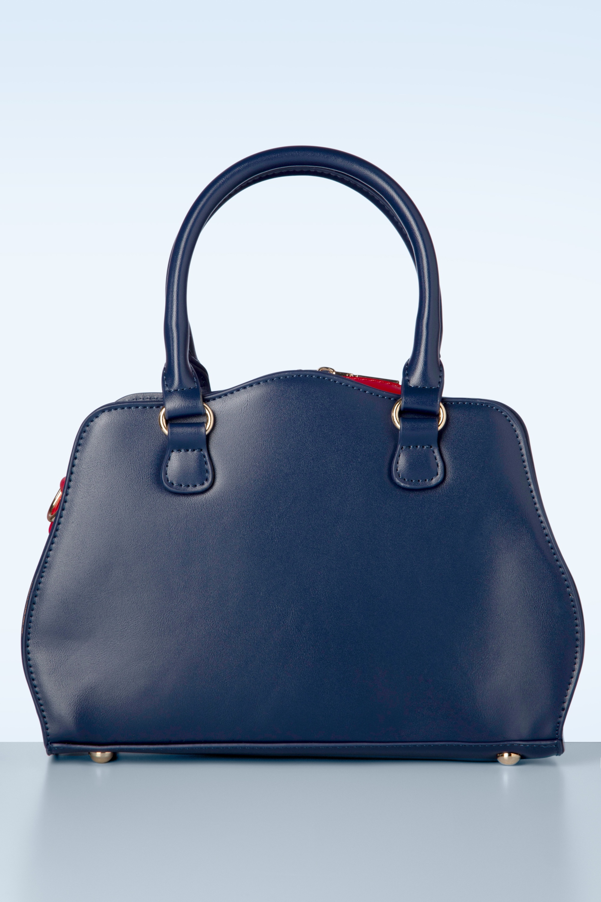 Banned Retro - Mohn Polka Handtasche in Weiß 5