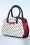 Banned Retro - Mohn Polka Handtasche in Weiß 3