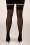 Scarlet - Klassieke hold-ups met kanten kanten top in zwart 3