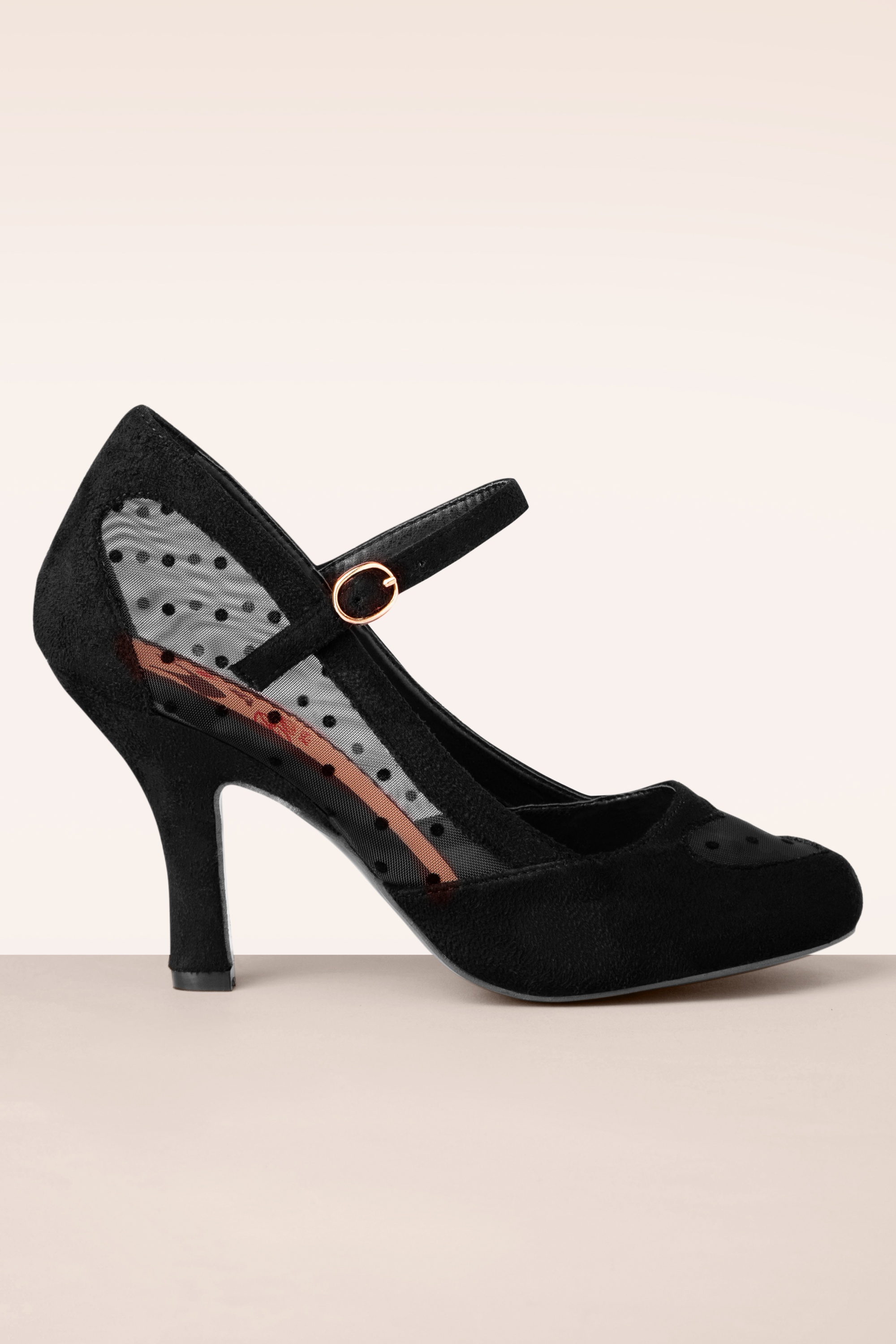 Banned Retro - 50s Elegant Spots Pumps in Black 4