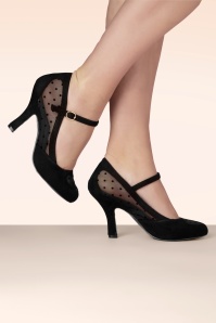 Banned Retro - 50s Elegant Spots Pumps in Black 3