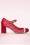 Nemonic - Charol lederen Mary Jane pumps in rood