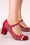 Nemonic - Charol lederen Mary Jane pumps in rood 2