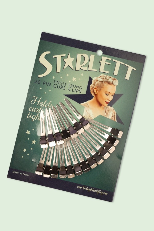 Lauren Rennells - Vintage Hairstyling: Starlett Single Prong Pin Curl Clips