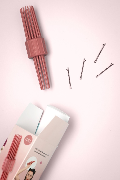 Lauren Rennells - Vintage Hairstyling: RollGo Pin Curl Hair Tool Set in Rose 2