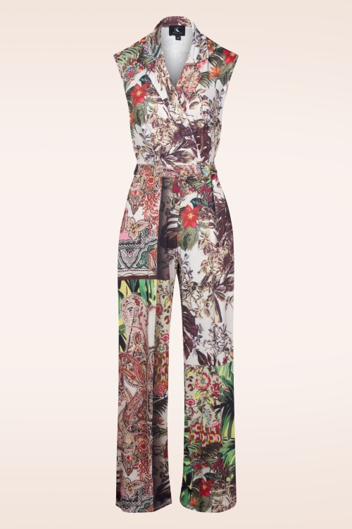 K-Design - Suzie Printed Jumpsuit in Multi