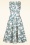 Topvintage Boutique Collection - Adriana Peacock Swing Kleid in Weiß. 3