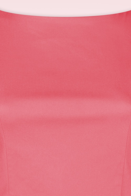 Topvintage Boutique Collection - Adriana swing jurk in zonsondergang koraalroze 6