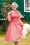 Topvintage Boutique Collection - Adriana Swing Kleid in Sunset Coral