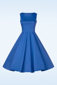 Topvintage Boutique Collection - Adriana Swing Kleid in Olympisch Blau. 3