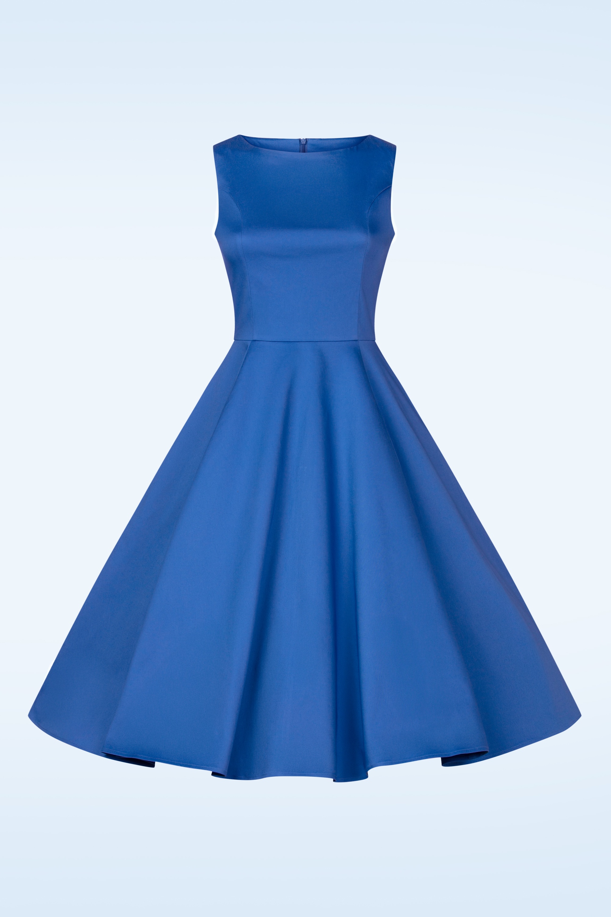 Topvintage Boutique Collection - Adriana Swing Kleid in Olympisch Blau. 3