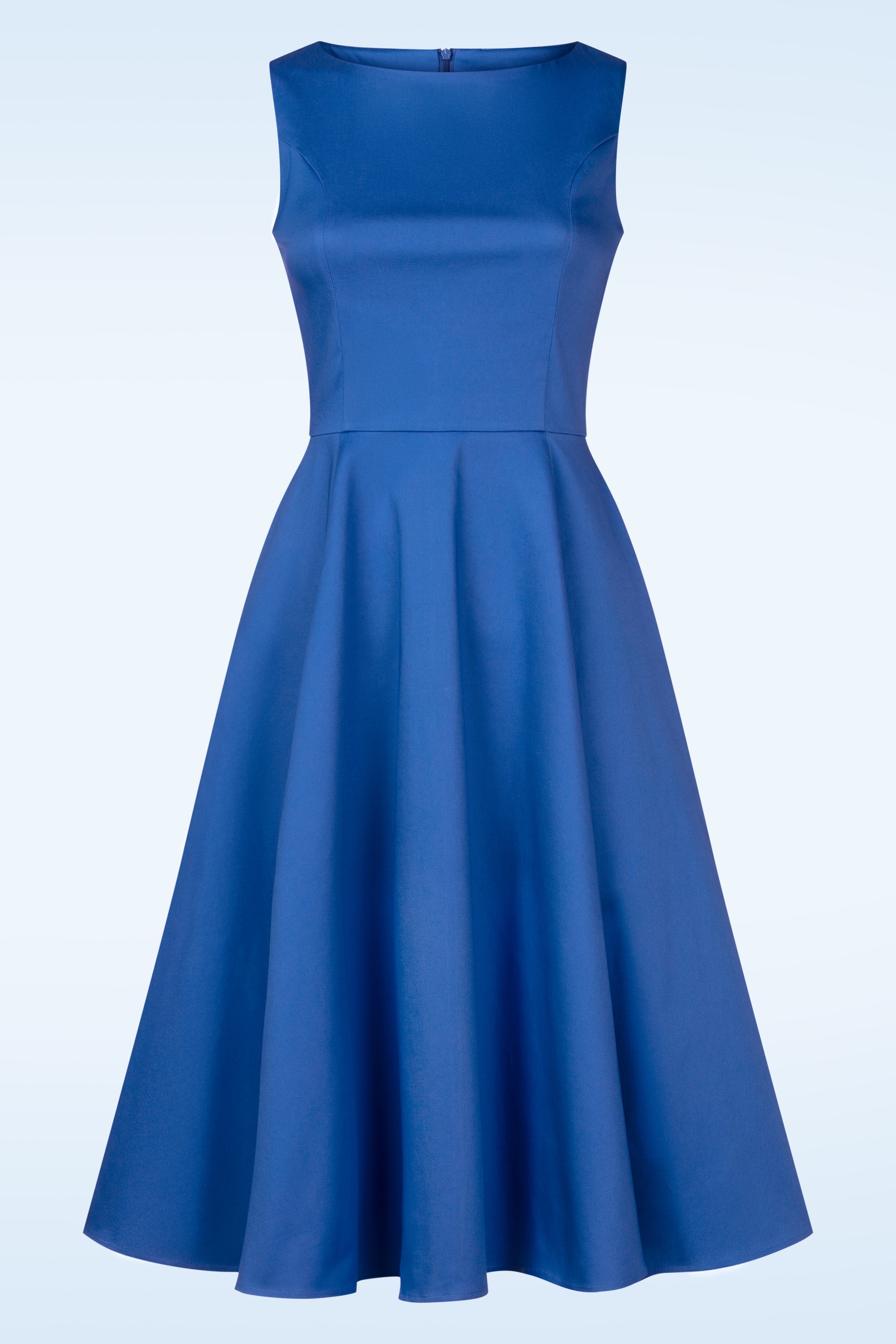Topvintage Boutique Collection - Adriana Swing Kleid in Olympisch Blau. 4