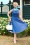 Topvintage Boutique Collection - Adriana Swing Kleid in Olympisch Blau.
