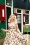 Topvintage Boutique Collection - Bettie Tropical Flower Swing Kleid in Weiß und Multi 2