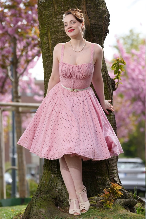 Timeless - Valerie Swing Jurk in Lila Roze