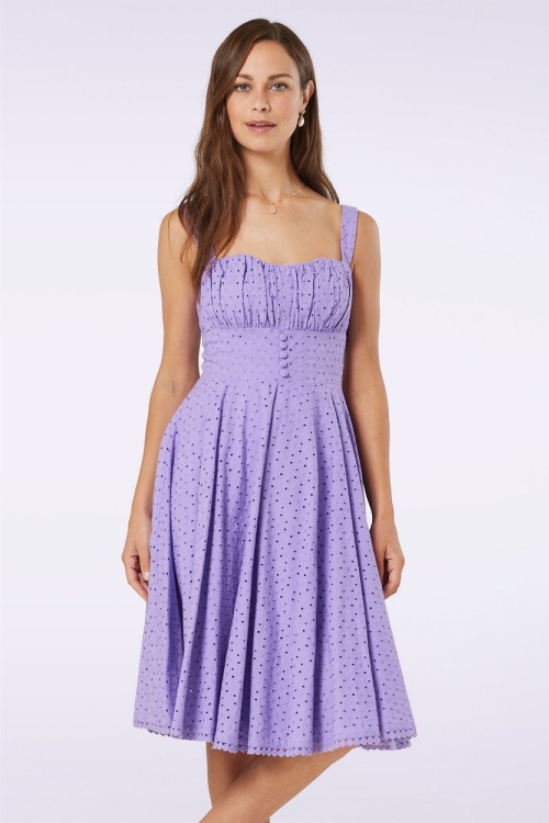 Timeless - Valerie swing jurk in paars
