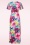 Vintage Chic for Topvintage - Tammy Tropical Flower Maxi Dress in Multi 3