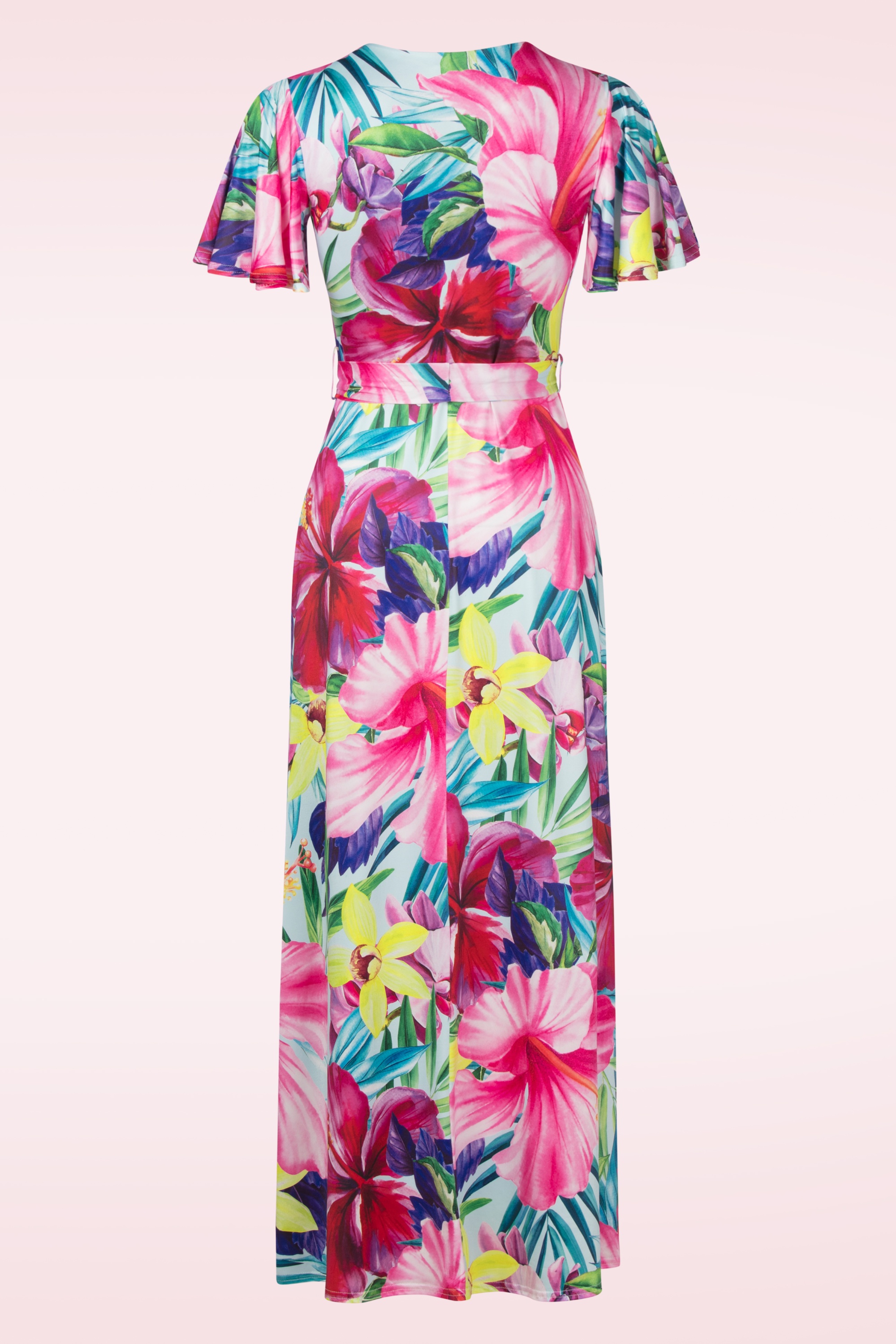 Vintage Chic for Topvintage - Tammy Tropical Flower Maxi Dress in Multi 3