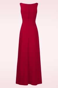 Vintage Chic for Topvintage - Teresa Maxikleid in tiefem Rot 3