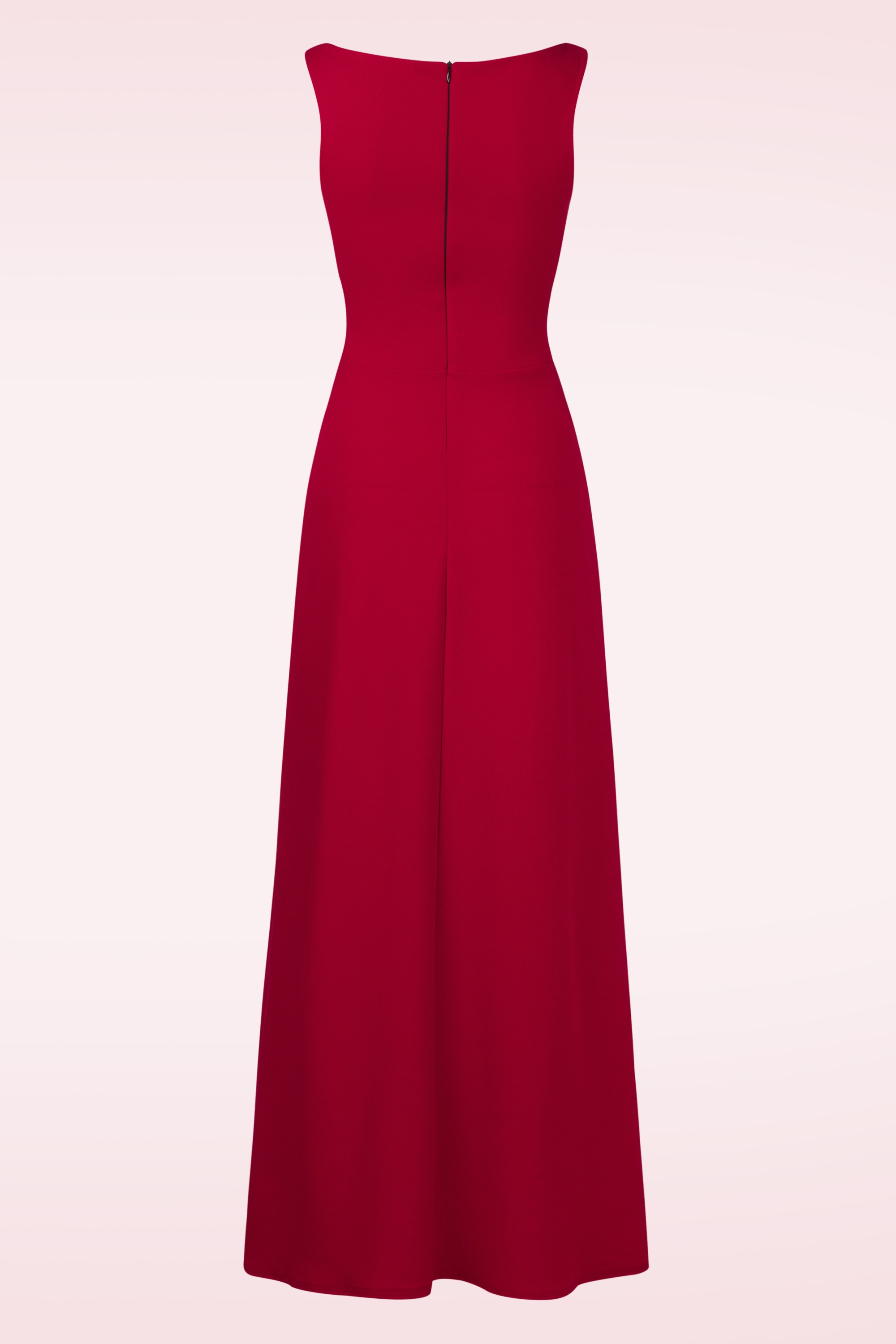 Vintage Chic for Topvintage - Teresa Maxikleid in tiefem Rot 3