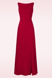 Vintage Chic for Topvintage - Teresa Maxikleid in tiefem Rot